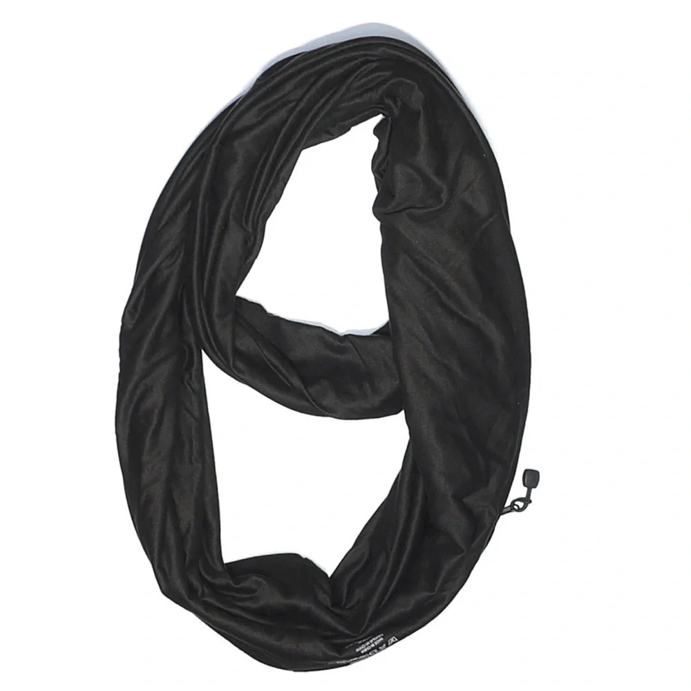 🌺 Beyond Yoga Hidden Pocket Black Lightweight Soft  Infinity Scarf